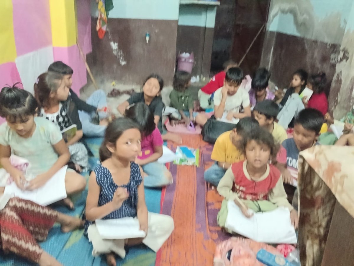 Aadi Foundation tutoring workshop with children