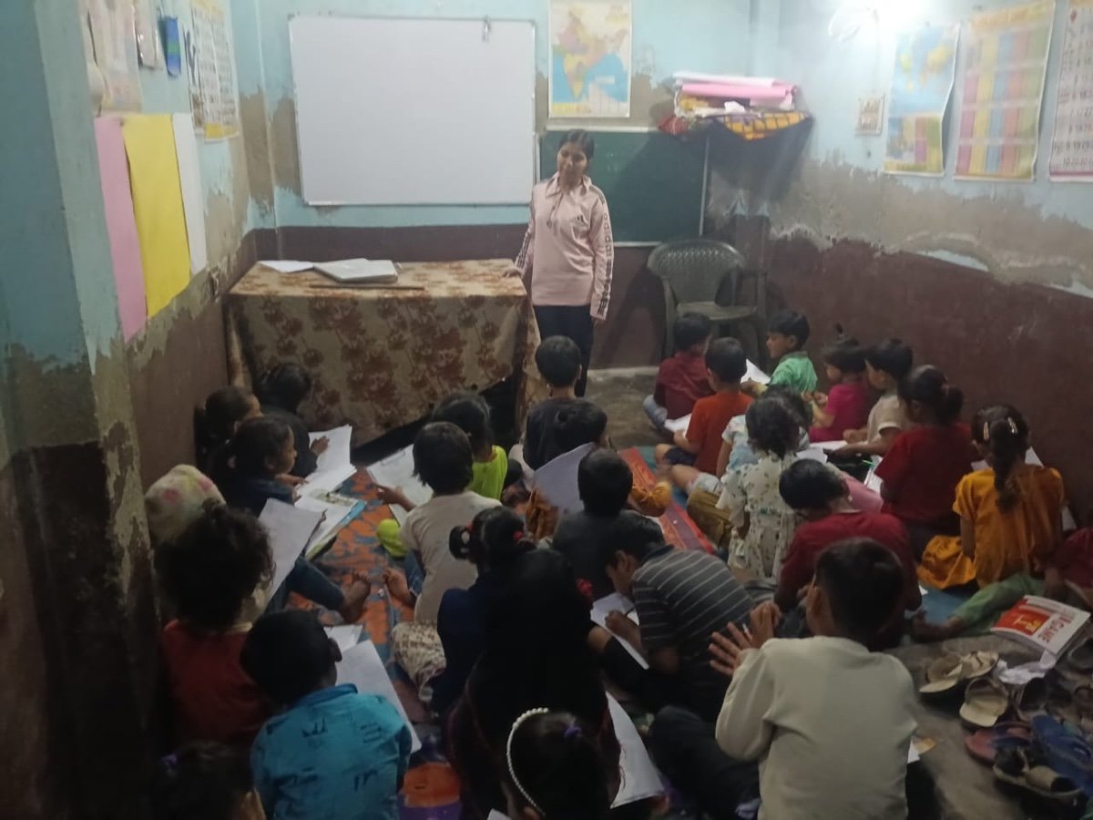 Aadi Foundation tutoring workshop with children